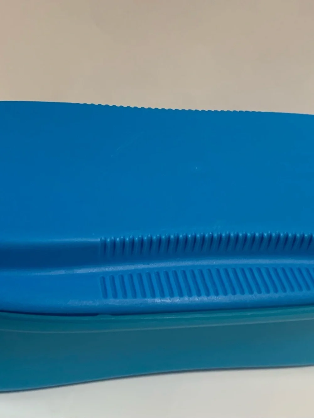 Tupperware Microwave Pasta Cooker Strainer Maker Blue model #6775